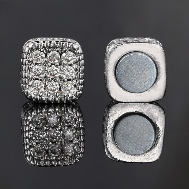 Ohrclip Fake Piercing, Silber, Zirkonia, Unisex - Bild 1