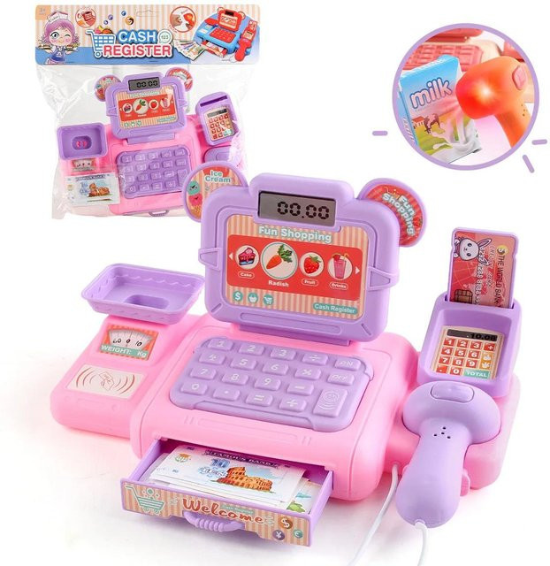 Binchi Outdoor Product Supermarkt Kasse Spielzeug Set, mit Beleuchtung, Soundeffekte, ab 3 Jahren - Bild 1