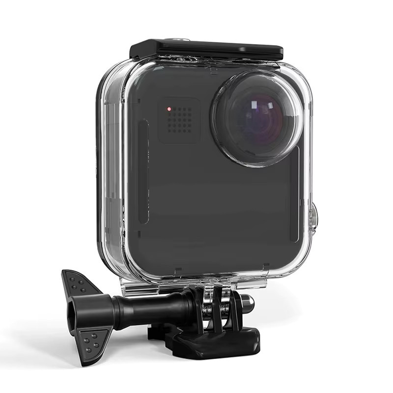 Wasserdichtes Gehäuse für GoPro Max mit Touchscreen für Unterwasseraufnahmen, transparent - Bild 3