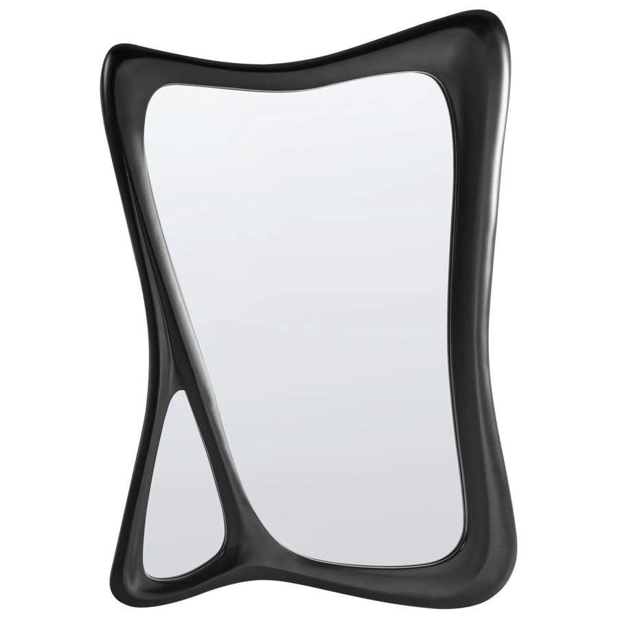 Beliani Wandspiegel LANESTER in Schwarz, modern, Glas und Kunststoff, Breite: 70 cm, Höhe: 100 cm - Bild 2