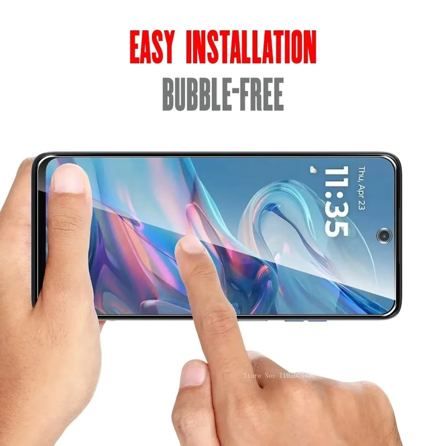 2er-Pack Displayschutzfolie aus gehärtetem Glas für Motorola G35, G34 und Moto G32 HD, transparent, 9H kratzfest und case-freundlich - Bild 5