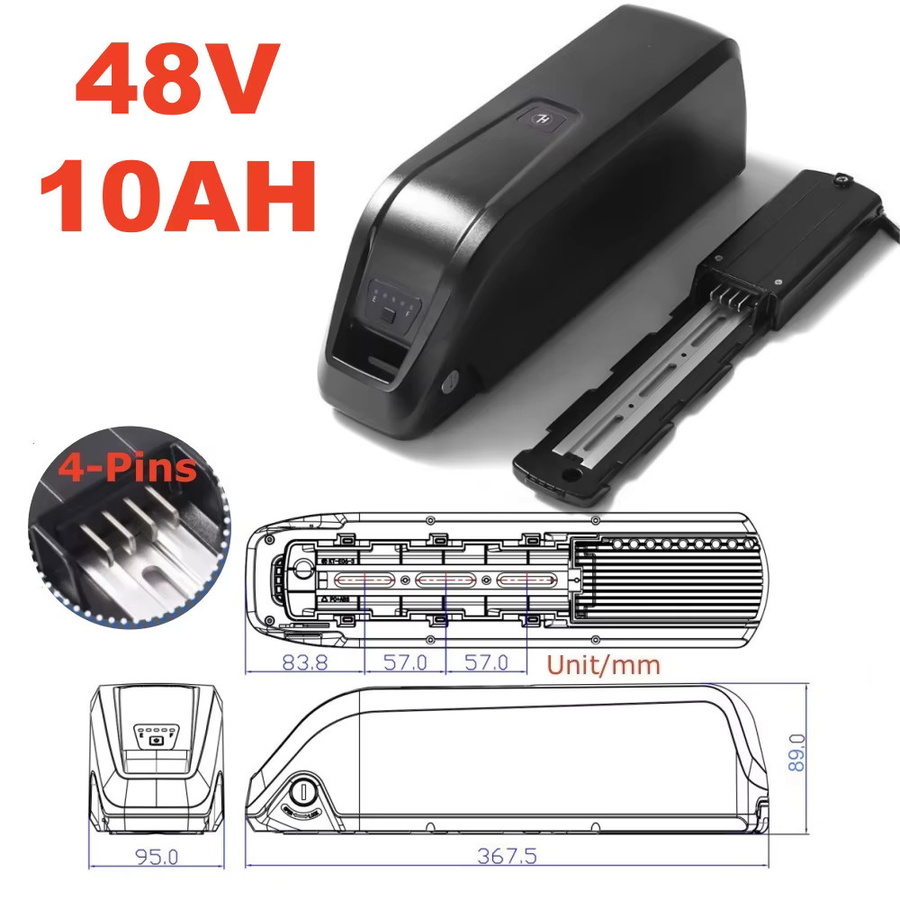 Aleaivy Hailong Akku für Bafang BBS02 BBS03 BBSHD Motoren, 36V oder 48V, Farbe: Schwarz - Bild 9