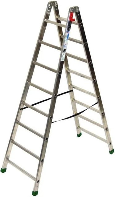 Facal Professional 1 Stehleiter S600 aus Aluminium in Silber mit 8 Sprossen - Bild 1