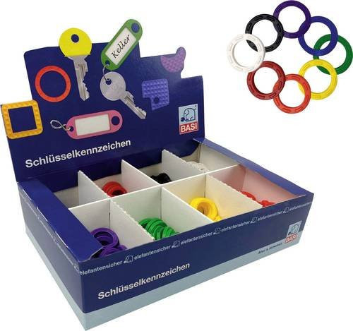 BASI Schlüsselclip 8520-9000 in 8 Farben, 1 Set - Bild 1