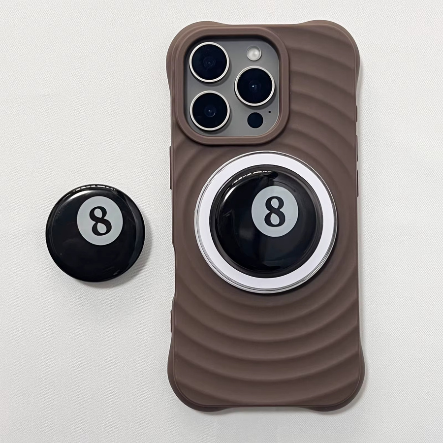 Mini-Billardkugel Handyhalter Griptok in Schwarz für iPhone 17 Pro Max und 16 Pro Max - Bild 2