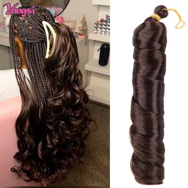Star Trading French Curl Braids Synthetisches Häkel-Flechthaar, Black Bug, 55,9 cm - Bild 1