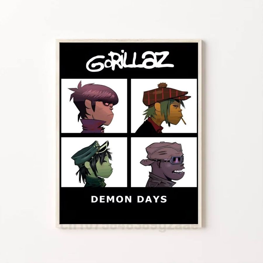 Gorillaz Poster dekoratives Wandgemälde Multicolor Breite: 10 cm, Höhe: 15 cm - Bild 7
