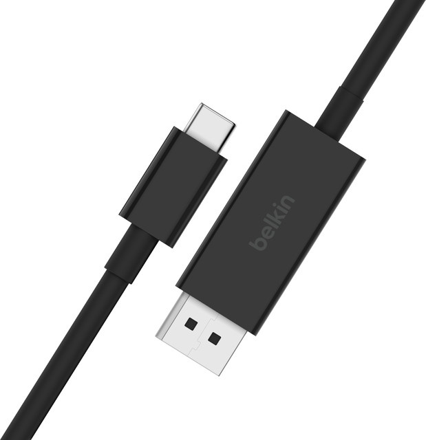 Belkin USB Typ-C auf DisplayPort Kabel, Schwarz, 2 m - Bild 1