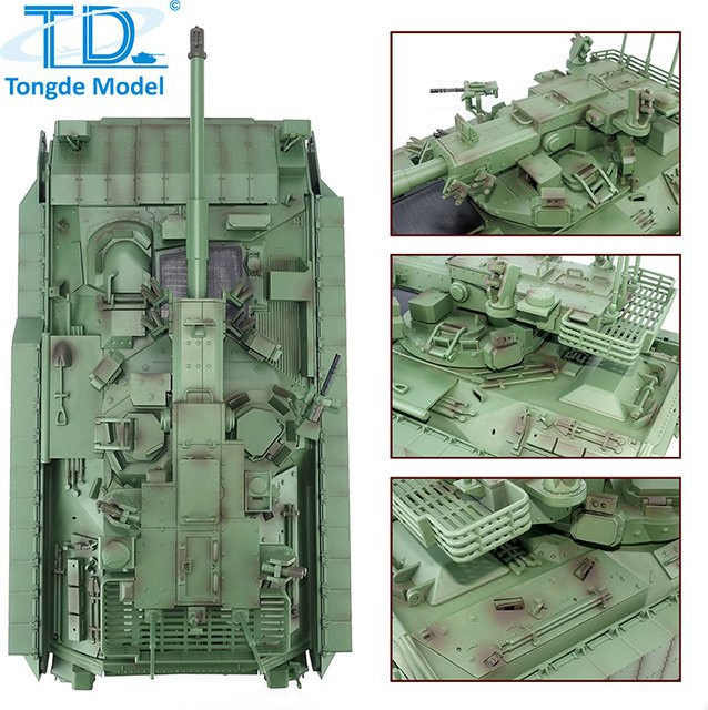 Tongde M2128 RC Panzer Bradley, ferngesteuerter Panzer, 1:16, mit Infrarot-Kampfeffekt und Raucheffekt - Bild 1