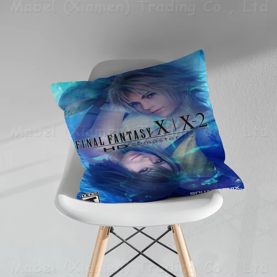 Beast Kingdom Kissenbezug mit Cartoon-Motiv in Blau, quadratischer Plüschbezug mit doppelseitigem Grafikdruck, Breite: 40 cm - Bild 3