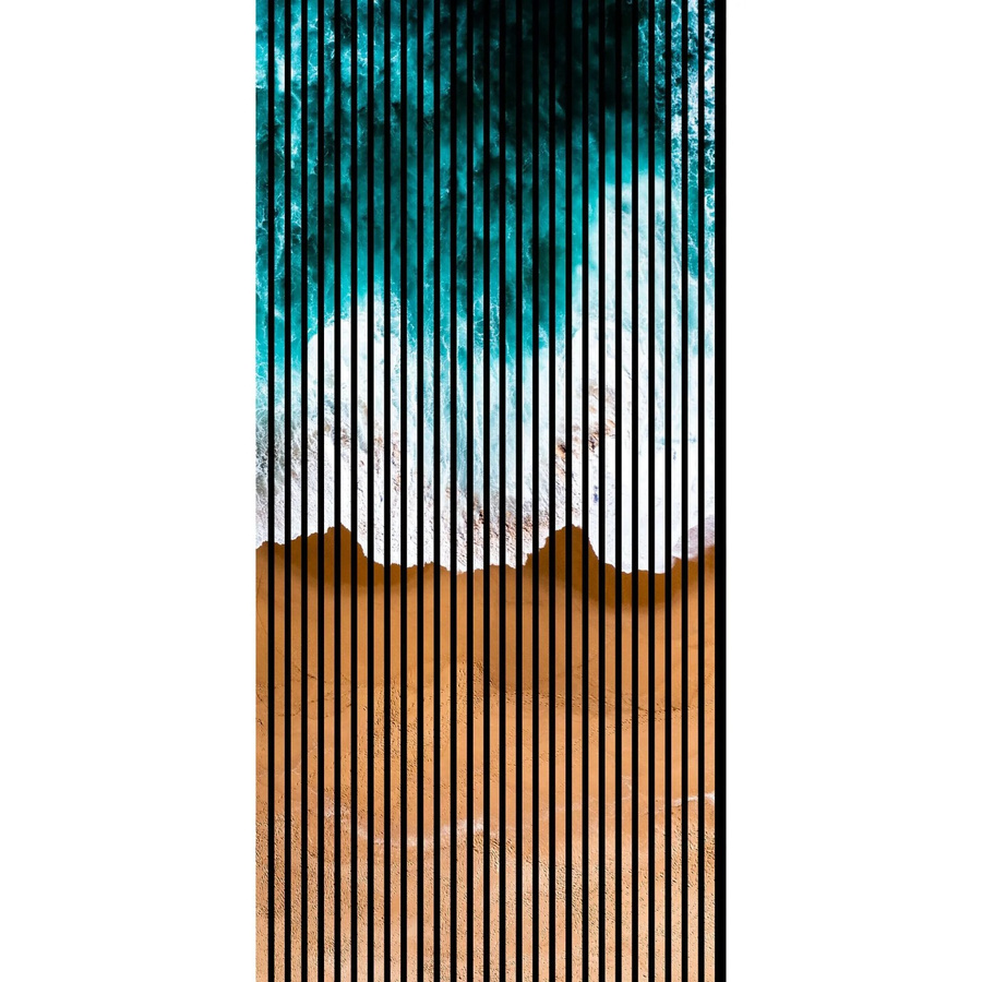 FN Acustico Akustikplatte Meer Bunt aus PET und MDF mit Klebefolie, H x B x T: 2.400 x 1.133 x 19 mm - Bild 2
