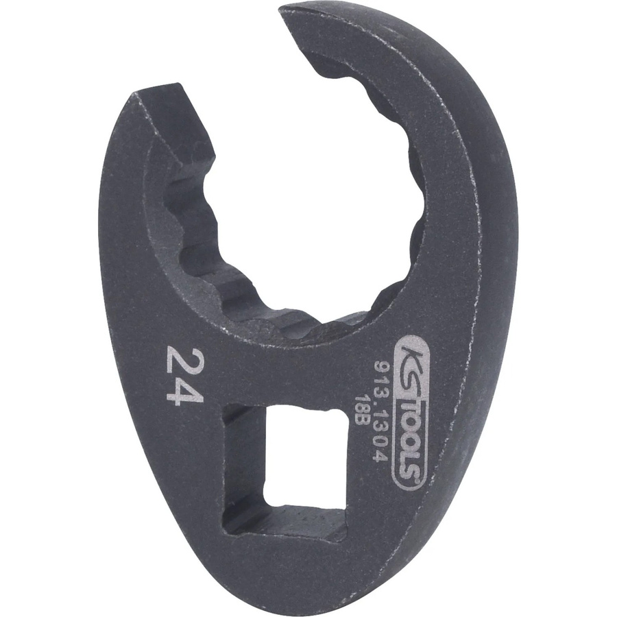 KS Tools 1/2 Zoll Einsteckmaulschlüssel 24 mm 12-kant in Schwarz und Grau - Bild 2