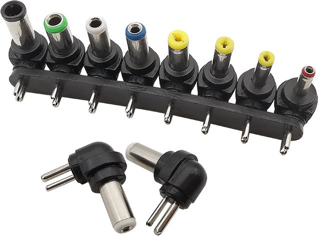 8 Stück Universal DC Power Stecker Set mit 2 Pin Ladestecker Adaptern von LOCHEUK, verschiedene Größen: 5,5 x 2,5 mm, 5,5 x 2,1 mm, 5,5 x 1,7 mm, 4,8 x 1,7 mm, 4,0 x 1,7 mm und 3,5 x 1,35 mm - Bild 1