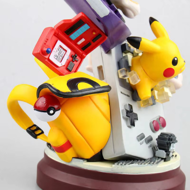 Potdemiel Anime-Sammelfigur Pikachu Charizard Mewtwo in Multicolor, Höhe: 20 cm - Bild 2