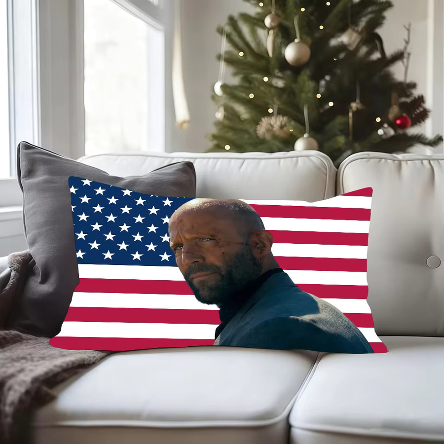 Potdemiel Kissenbezug mit amerikanischer Flagge, rechteckig, mehrfarbig - Bild 5