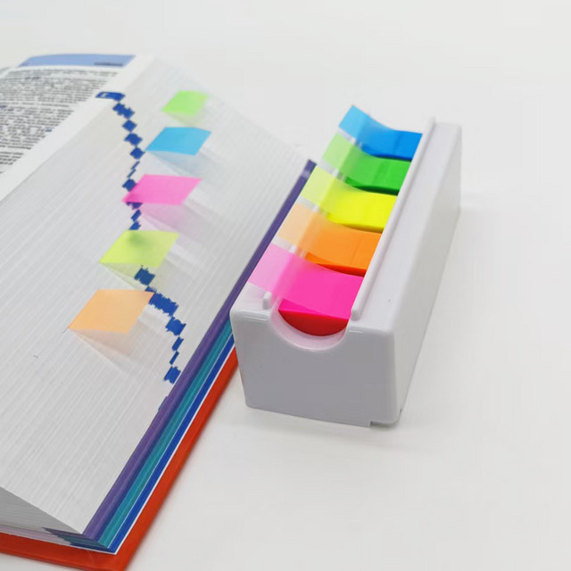 PRONOTI Transparente Haftnotizen und Index-Tabs in Bunt für Büro und Studium - Bild 1