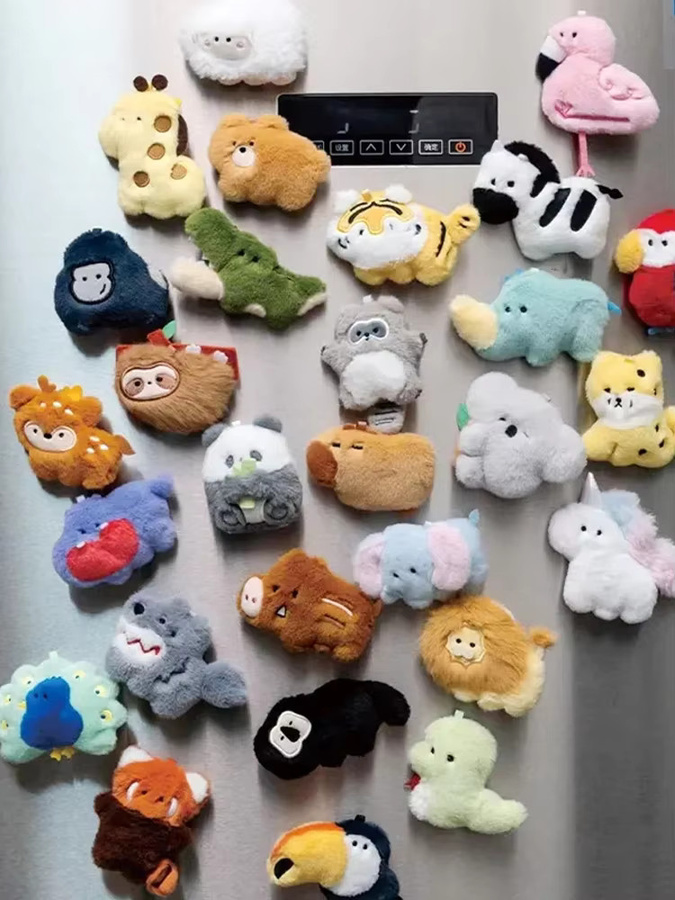 Kepelon Plüsch-Kühlschrankmagnete, Einhorn, Tiere, 30-teiliges Set - Bild 3