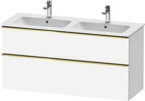 Duravit Waschtischunterschrank D-Neo in Weiß Hochglanz, B/T/H: 128 x 46,2 x 62,5 cm - Bild 1