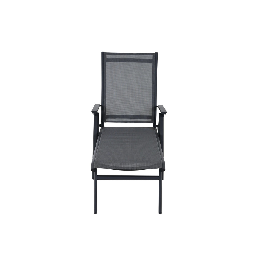 Siena Garden Klappliege Tauro aus Aluminium mit Textilene in Anthrazit Matt, B/T/H: 182 x 69 x 113 cm - Bild 2