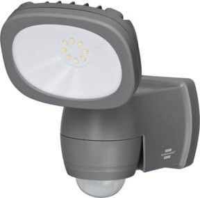 LUFOS Batterie LED Strahler 400 mit Infrarot-Bewegungsmelder, IP44, 440lm, Grau - Bild 1