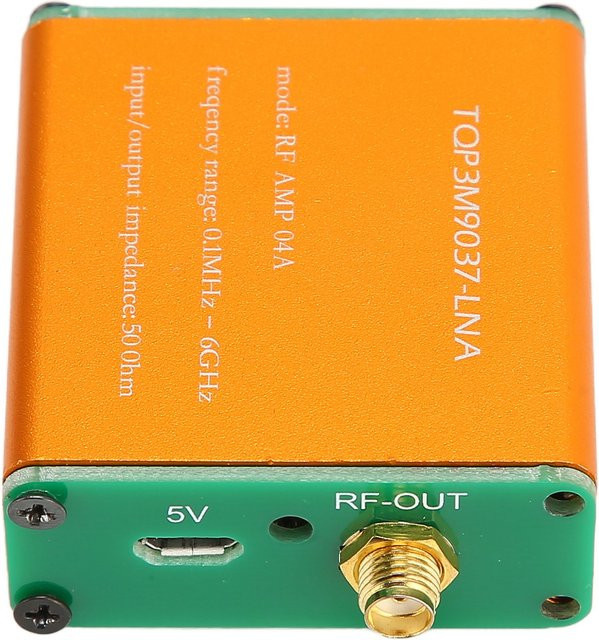 Aramox HF-Verstärker 0,1 MHz-6 GHz Vollband Low-Noise-Verstärker mit 20 dB High Gain LNA Leistungsvorverstärkermodul - Bild 1