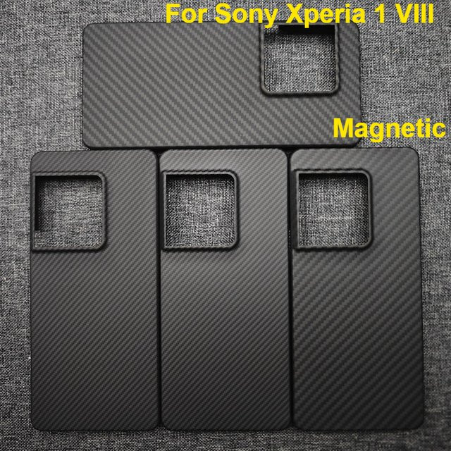 Stoßfeste Aramidfaser-Schutzhülle für Sony Xperia 1 VIII mit MagSafe-Magnetgehäuse in Schwarz - Bild 1