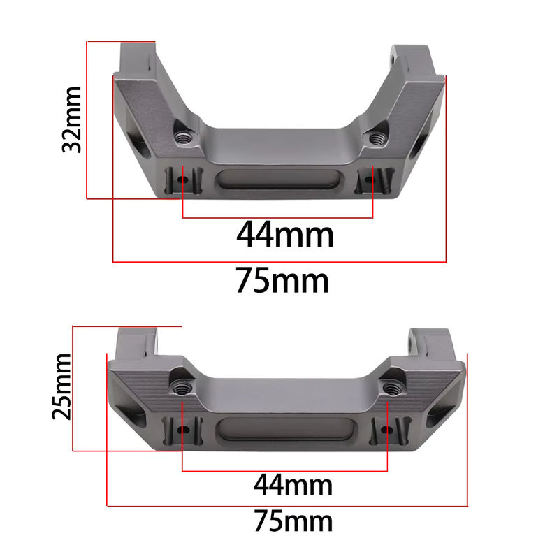 BDXRc TRX4 Stoßstangenhalterung vordere und hintere Aluminiumlegierung 1/10 - Bild 2