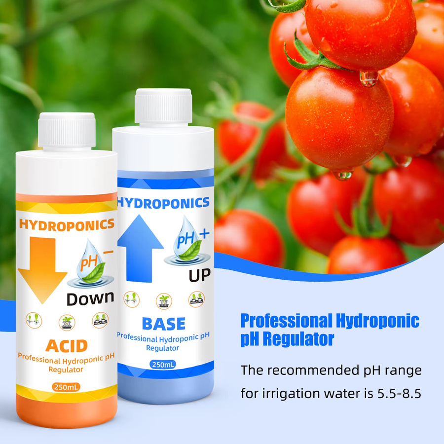 RCYAGO pH-Down-Up-Lösung zur pH-Steuerung für Hydrokulturen und Pflanzenwachstum, Mehrfarbig - Bild 2
