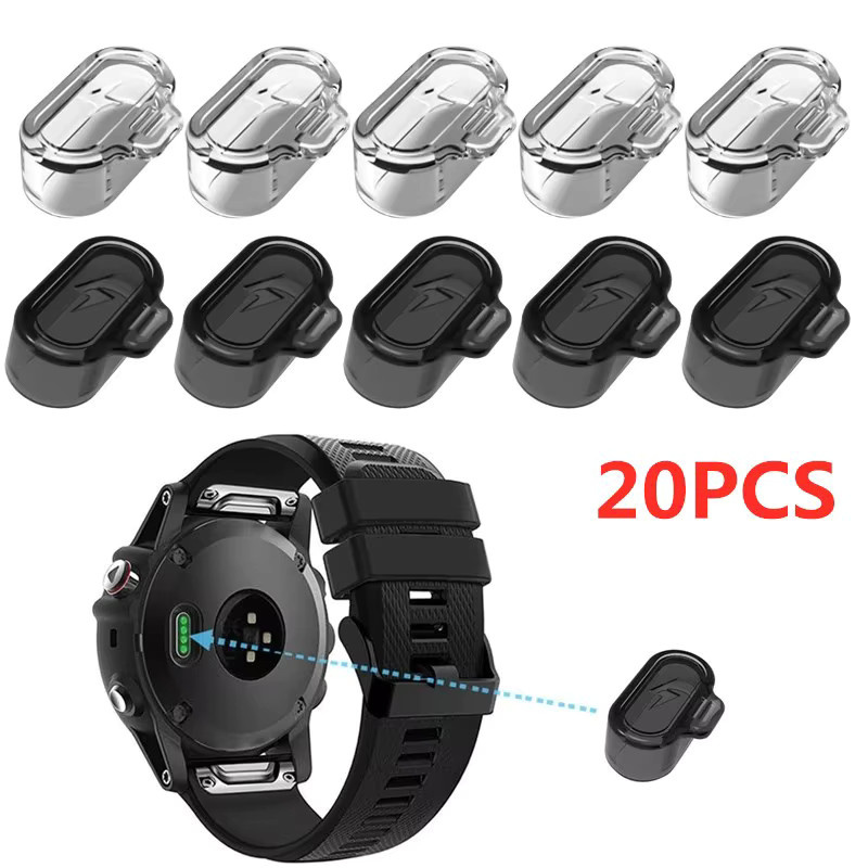Transparente Staubschutzhülle aus weichem TPU für Garmin Forerunner 955 945 255 sowie Fenix 7 7S 7X 6 6S 6X inklusive Staubkappen für die Anschlüsse - Bild 2