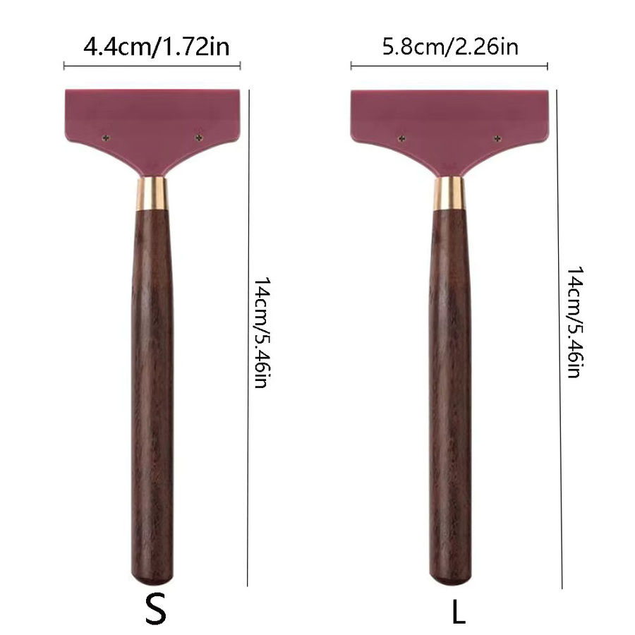Flexibler Kleberstreuer mit flacher Spitze und Pinsel für handgefertigte Malerei und PU-Leder in Vintage-Stil - Bild 2