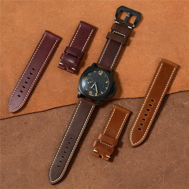 strapfreak Uhrenarmband Leder, Herren, Schnellverschluss - Bild 1