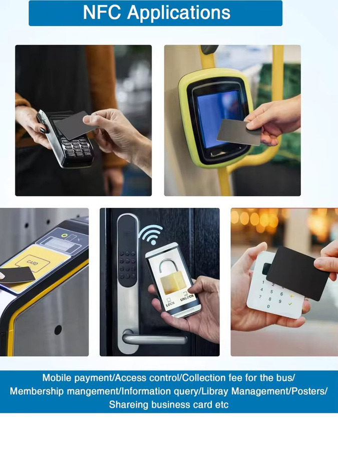 HACHANLUN NFC-Karten Ntag215, wiederbeschreibbare NFC-Tags in Schwarz, 504 Bytes Speichergröße - Bild 7