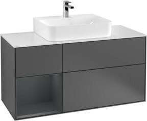 V&B Waschtischunterschrank Finion mit Wandbeleuchtung, Breite: 120 cm, Höhe: 50,1 cm, Tiefe: 50,1 cm - Bild 1