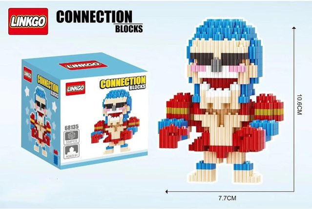 Linkgo One Piece 3D Modell Mini Stein Figur Spielzeug, ab 14 Jahren - Bild 1