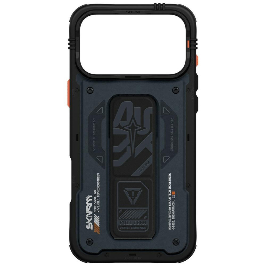 Skinarma Aegis Handyhülle für iPhone 17 Pro Max mit Magnetischem Laden und Griffständer in Granatrot - Bild 2