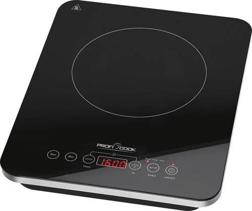 Proficook PC-EKI 1062 501062 Induktionsplatte mit Topferkennung in Schwarz aus Glas - Bild 1