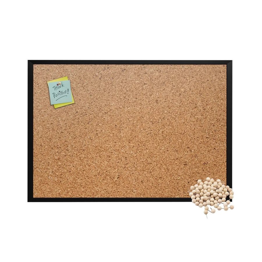 Tulup Kork Pinnwand mit schwarzem Rahmen in Braun, B/H: 70 x 50 cm - Bild 2