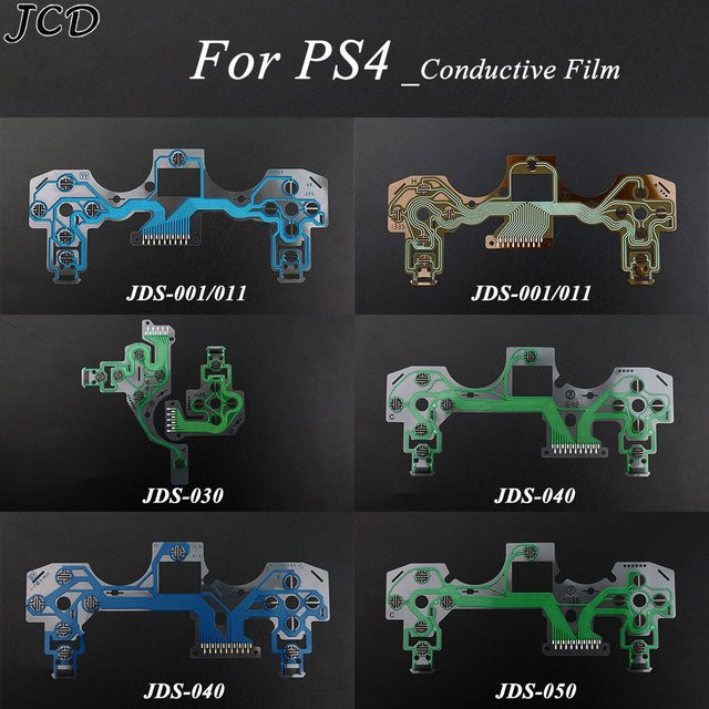 JCD 10er Set Leitfähige Film Tastatur Flexkabel für PS4 Pro Slim JDM JDS 001 011 030 040 050 in Grün - Bild 1
