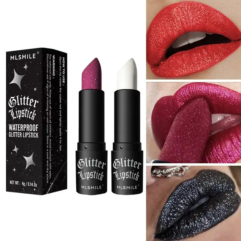 MLSMILE Lippenstift, schwarzer Diamant, Matt, Unisex - Bild 2