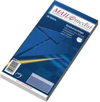 MAILmedia Briefumschläge ohne Fenster aus Papier, selbstklebend, Weiß und Blau - Bild 1