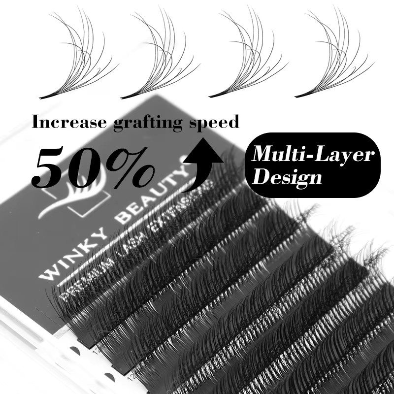 Winky Beauty 6D Wild Eyelashes Wimpernverlängerungen, Wispy 0.07 C/D - Bild 5