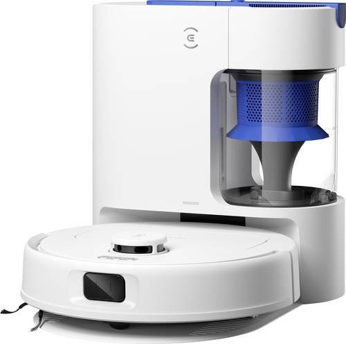 ECOVACS DEEBOT N20e PLUS Saug- und Wischroboter Weiß mit beutelloser Absaugstation, 10000Pa Saugkraft, LDS Laser-Navigation, App- und Sprachsteuerung sowie Anti-Tangle Roller - Bild 1