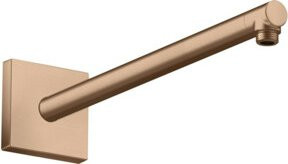Hansgrohe Brausearm eckig in Brushed Red Gold, Länge: 39 cm - Bild 1