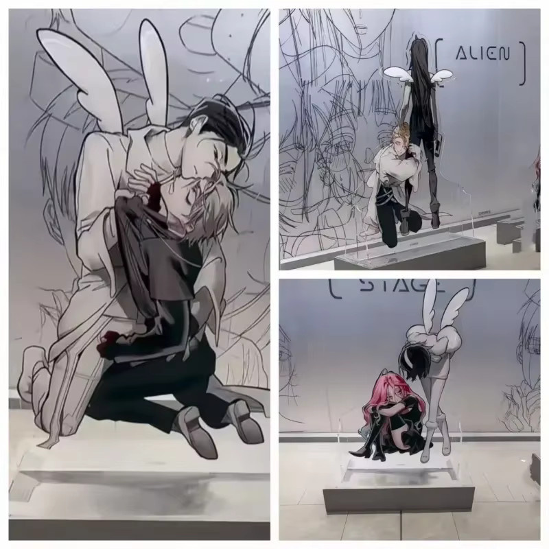 LEOSOXS Anime Alien Stage Acryl Aufsteller Ivan Mizi Till Charakter Display Standee Schreibtisch Deko Höhe: 15 cm - Bild 2