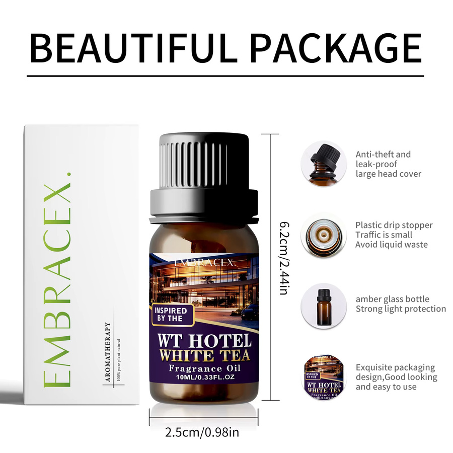 EMBRACEX Ätherisches Teeöl Weißer Tee für Aromatherapie und Diffusoren, 10 ml - Bild 2