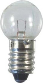 Scharnberger Hasenbein Minilampe E10 12V 5W transparent Kugelform - Bild 1
