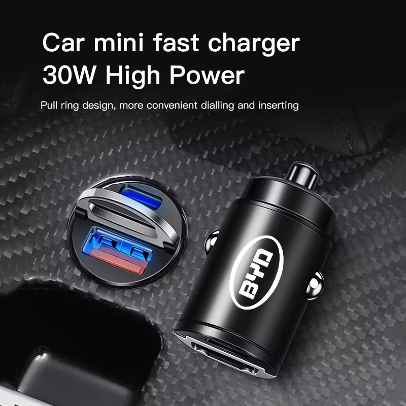 BYD Mini USB Typ-C Schnellladegerät Adapter in Schwarz für Atto 3, Yuan Plus, Han, Tang, F3, E6, Song, F0 und Qin Pro - Bild 4