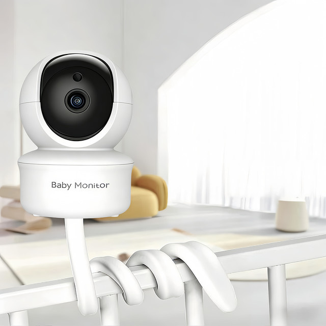 Babystar 5-Zoll Video-Babyphone in Weiß mit Schwenk-Neige-Zoom-Kamera, Audio-Video-Übertragung, Zwei-Wege-Gespräch und VOX-Modus - Bild 1