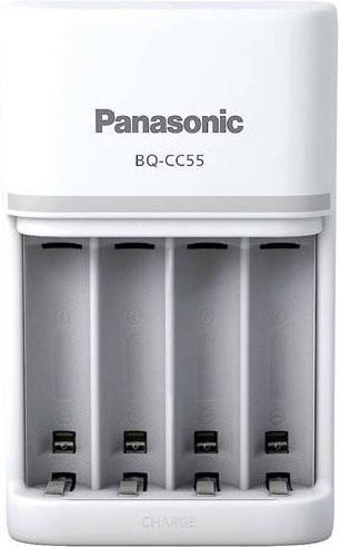 Panasonic eneloop Smart & Quick BQ-CC55 Akkupack-Ladegerät für NiMH Micro AAA und Mignon AA in Weiß - Bild 1