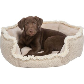 Trixie Hundebett Boho in Beige mit geometrischem Muster, B/T/H: 50 x 50 x 21 cm - Bild 2
